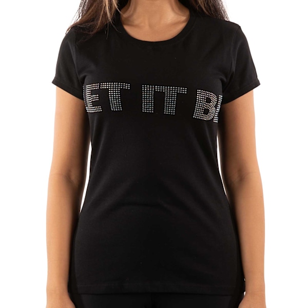 The Beatles Dam/Damer Låt Det Vara Utsmyckad T-shirt M Svart Black M