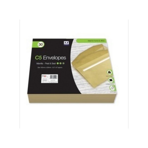 IG Group C5 Manilla Kuvert (30-pack) One Size Beige Beige One Size