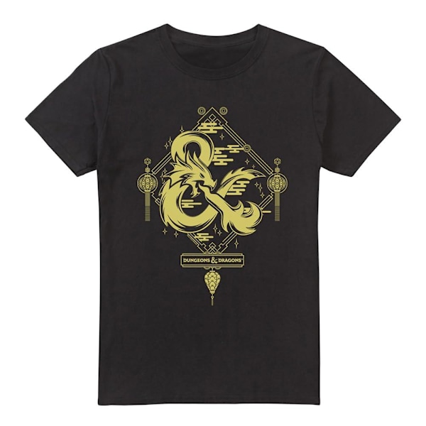 Dungeons & Dragons Herr T-shirt Årets Drake Logotyp 4XL Bla Black 4XL