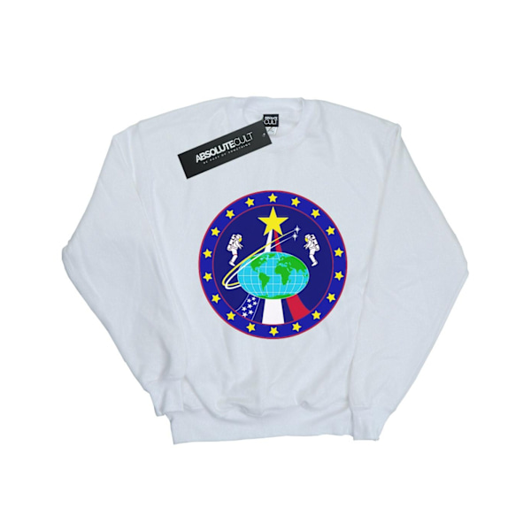 NASA Boys Classic Globe Astronauts Sweatshirt 7-8 år Vit White 7-8 Years