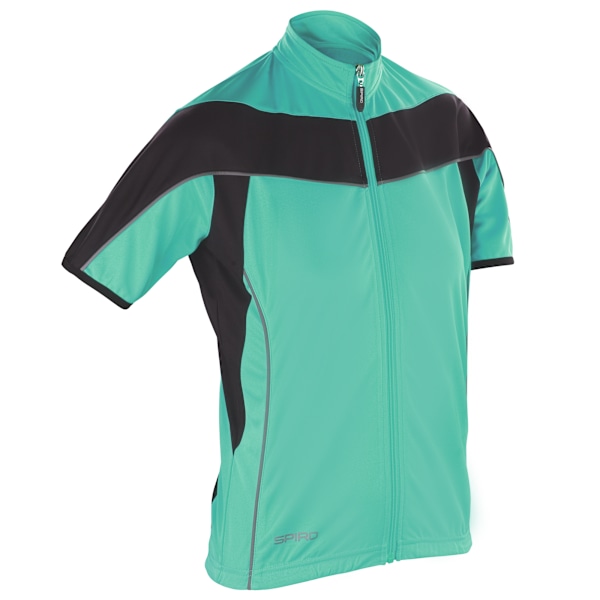 Spiro Damcykelkläder / Cykling 1/4 Dragkedja Cool-Dry Performance Fl Aqua / Black XS
