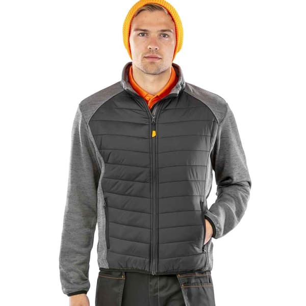 Result Herr Work-Guard Elevator Jacka L Svart/Grå Marl Black/Grey Marl L