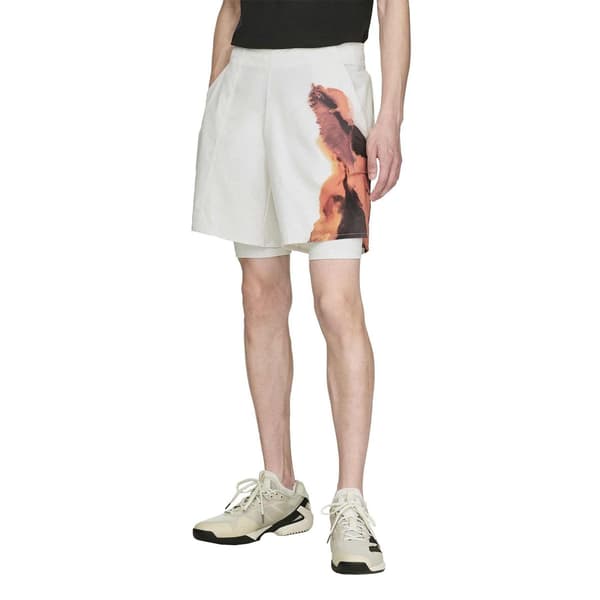Y-3 Herr Logo Tennisshorts S Grå Grey S