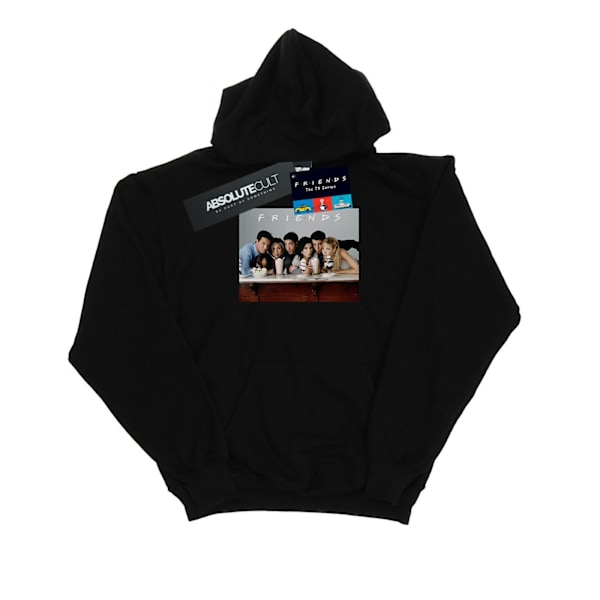 Friends Dam/Damer Gruppfoto Milkshakes Hoodie XL Svart Black XL