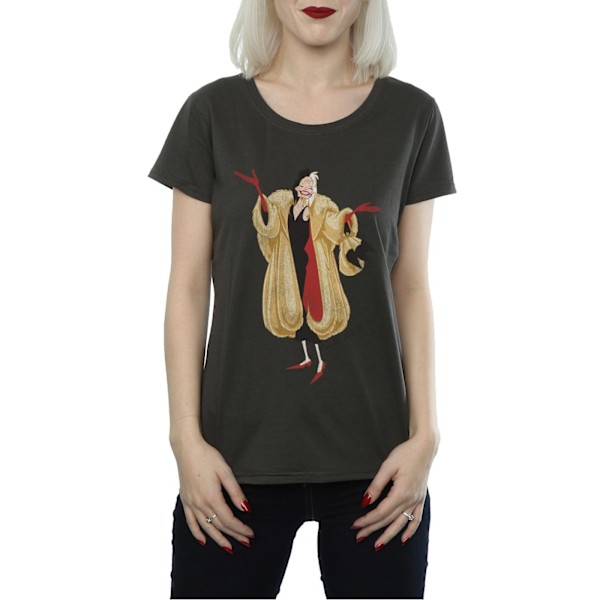 Disney Dam/Dam Classic Cruella De Vil Bomull T-shirt L Li Light Graphite L