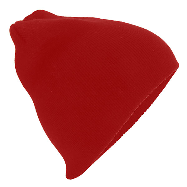 Beechfield Plain Basic Knitted Winter Beanie Hat One Size Class Classic Red One Size