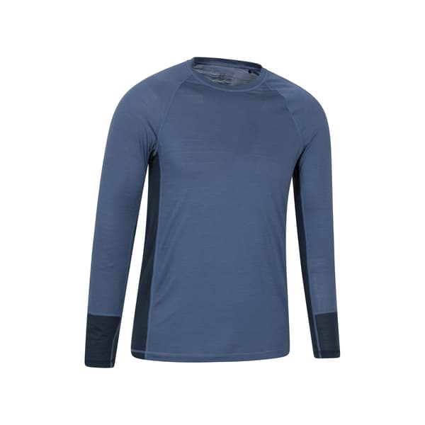 Mountain Warehouse Långärmad underställströja för män XS Marinblå Navy XS