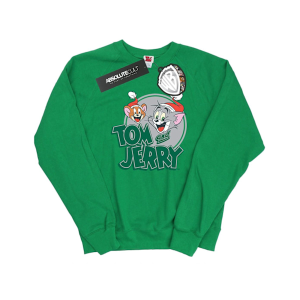 Tom And Jerry Damkläder/Dam Julhälsningar Sweatshirt XXL Irish Green XXL