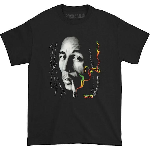 Bob Marley Unisex Vuxen Rasta Smoke Bomulls T-Shirt L Svart Black L