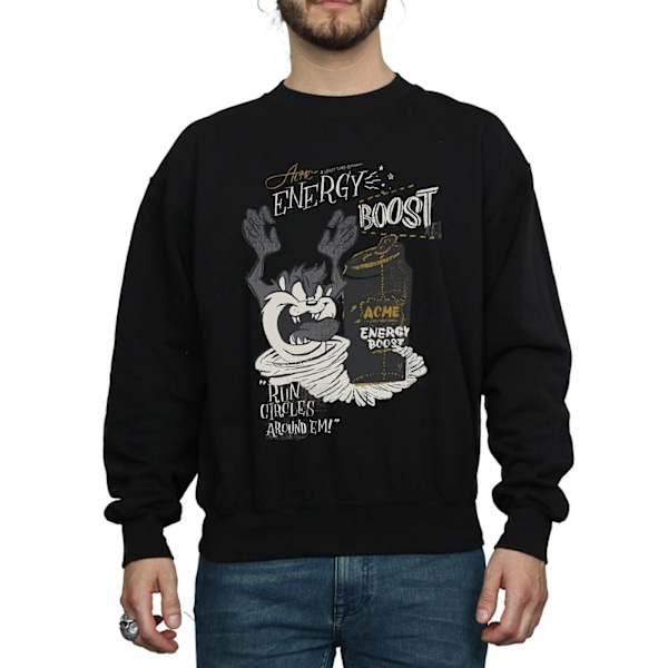 Looney Tunes Herr Taz Energy Boost Sweatshirt XXL Svart Black XXL