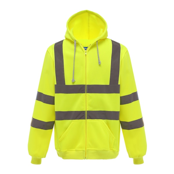 Yoko Hi Vis Full Zip Reflex Arbetshuvtröja L Gul Yellow L