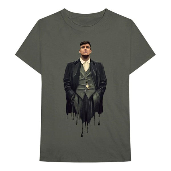 Peaky Blinders Unisex Vuxen Dripping Tommy Bomull T-shirt L Grön Green L