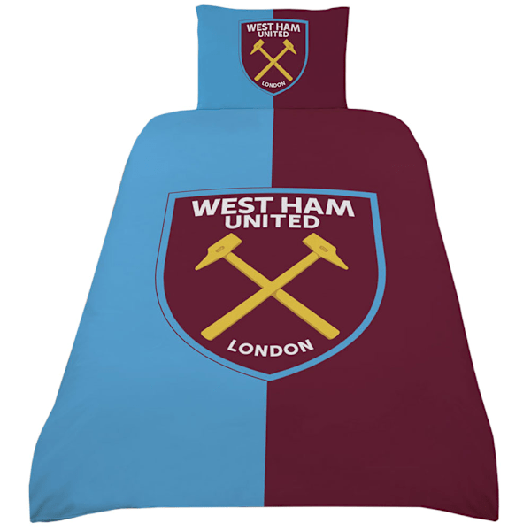 West Ham United FC Vändbar Täcke Set Singel Marinblå/Gul Maroon/Blue/Yellow Single