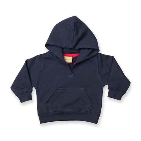 Larkwood Baby Hoodie 6-12 Månader Marinblå Navy 6-12 Months