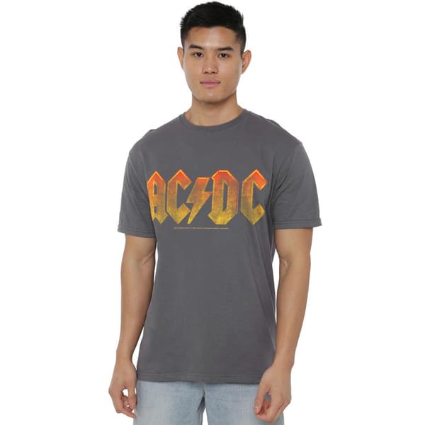 AC/DC Herr Gradient Logo T-Shirt 3XL Kolgrå Charcoal 3XL
