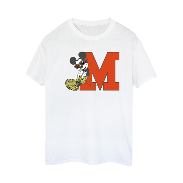 Disney Dam/Damer Mickey Mouse Leopard Byxor Bomull Pojkvän Sports Grey XL