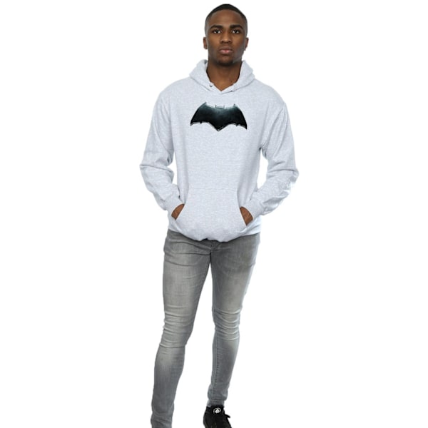 DC Comics Justice League Movie Batman Emblem Hoodie XL Spo Sports Grey XL