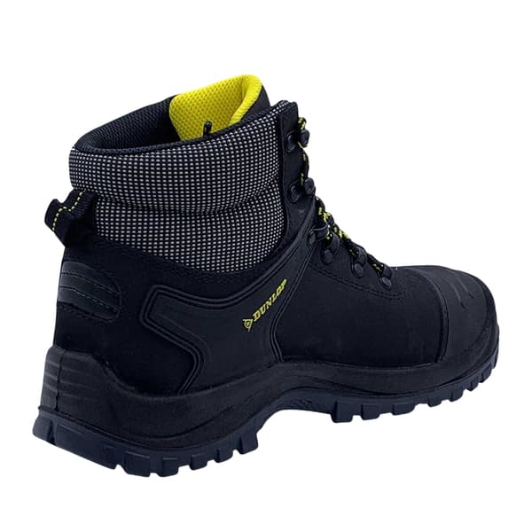 Dunlop Herr Nova Logo Läder Stålhätta Säkerhetskängor 12 UK Black 12 UK