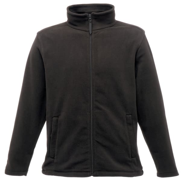 Regatta Herr Plain Micro Fleece Full Zip Jacka (Layer Lite) 3X Black 3XL