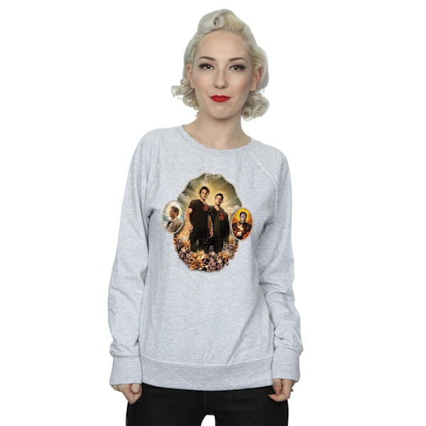 Supernatural Dam/Kvinnor Holy Shrine Sweatshirt S Heather Grå Heather Grey S