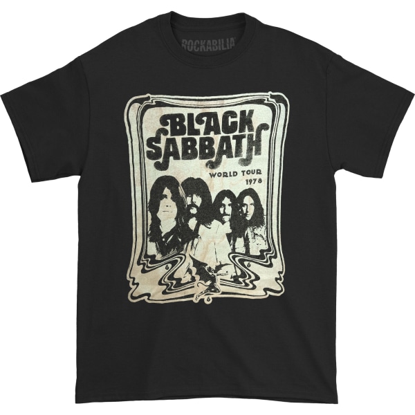 Black Sabbath Unisex Adult World Tour 1978 T-shirt XL Svart Black XL