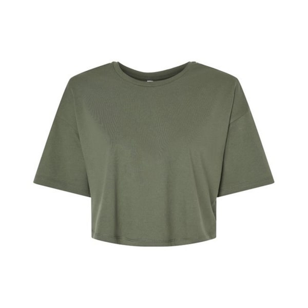 Bella + Canvas T-shirt dam/dam tröja Crop 16 UK Military Military Green 16 UK