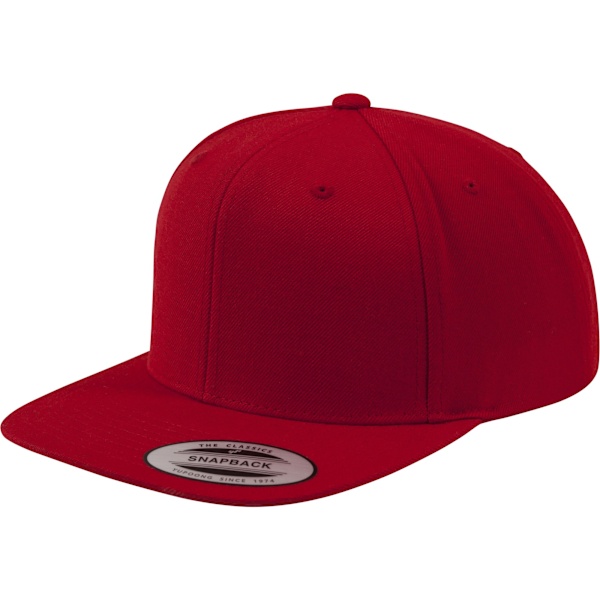 Yupoong Mens The Classic Premium Snapback Cap (2-pack) One S Red/Red One Size