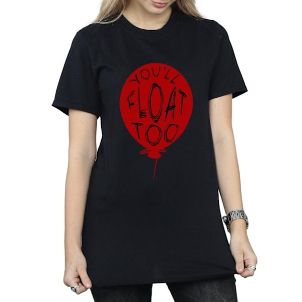 It Dam/Damer Pennywise You´ll Float Too Bomull Boyfriend T- Black L