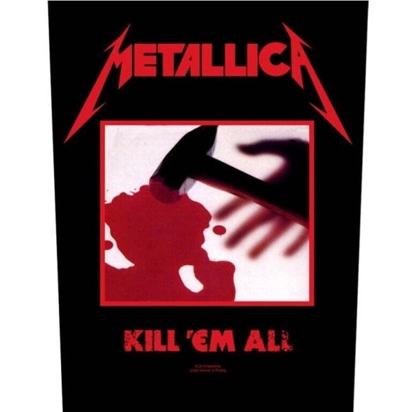Metallica Kill Em All Patch One Size Svart/Röd Black/Red One Size