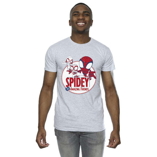 Marvel Herr Spidey And His Amazing Friends Circle T-Shirt XL Sp Sports Grey XL
