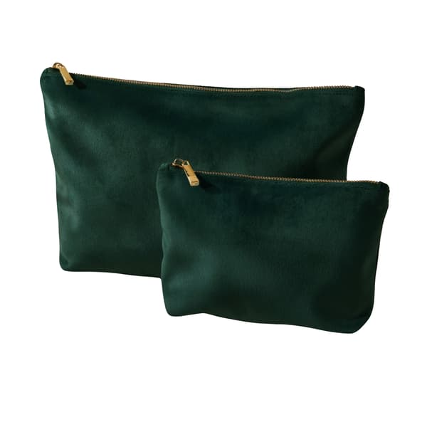 Bagbase Velvet Accessory Bag S Mörk Smaragd Dark Emerald S