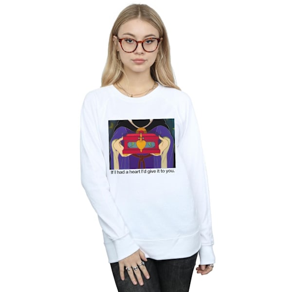 Disney Dam/Kvinnor Törnrosa Om Jag Hade Ett Hjärta Sweatshirt White L