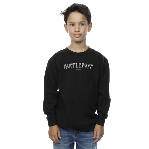 Harry Potter Pojkar Hufflepuff Logotyp Sweatshirt 12-13 År Svart Black 12-13 Years