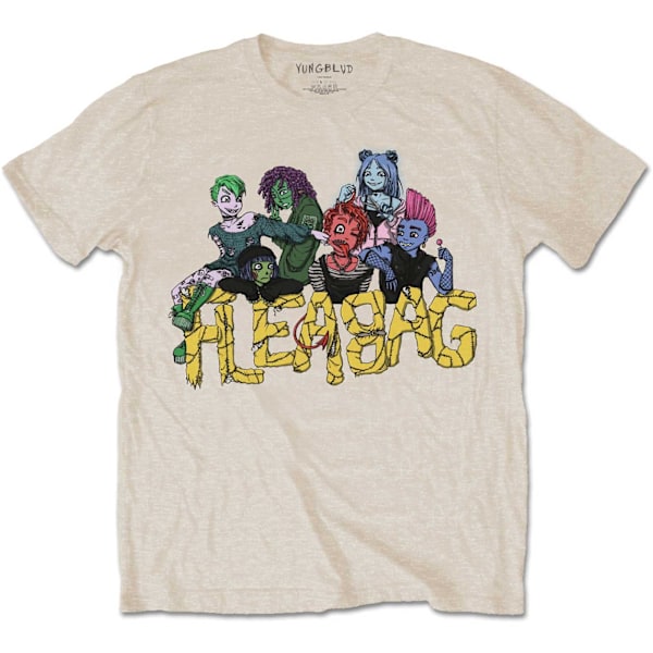 Yungblud Unisex Adult Fleabag Bomull T-shirt M Sand Sand M