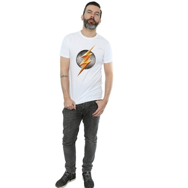 DC Comics Justice League Movie Flash Emblem T-shirt XL Vit White XL