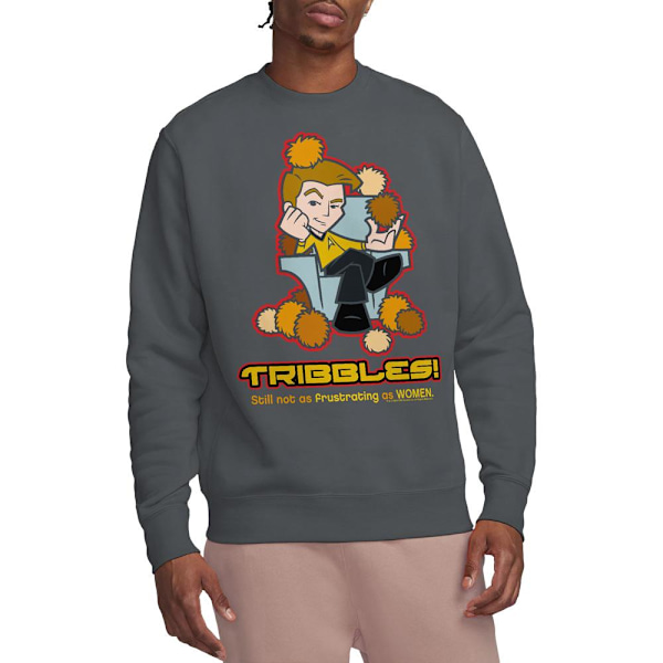 Star Trek Quogs Unisex Vuxen Inte Lika Frustrerande Sweatshirt M Ch Charcoal M