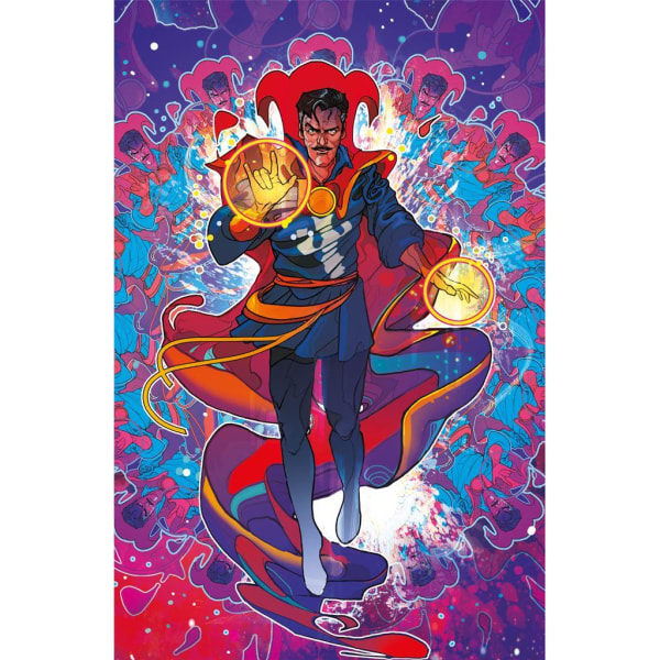 Doctor Strange Power Inramad affisch 30cm x 40cm Röd/lila Red/Purple 30cm x 40cm