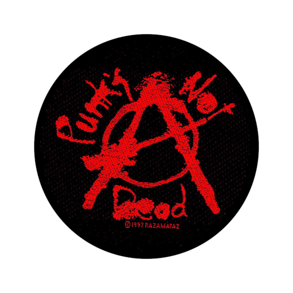 Punks Not Dead Standard Patch One Size Svart/Röd Black/Red One Size