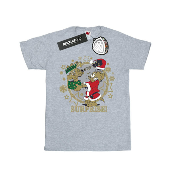 Tom And Jerry Dam/Damer Julöverraskning Bomull Pojkvän Sports Grey XL