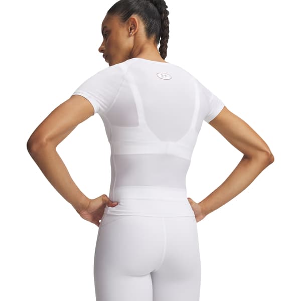 Under Armour Dam/Dam Elite HeatGear Performance Top 14 UK White 14 UK