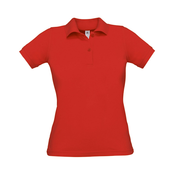 B&C Dam/Damer Safran Pure Polotröja L Röd Red L