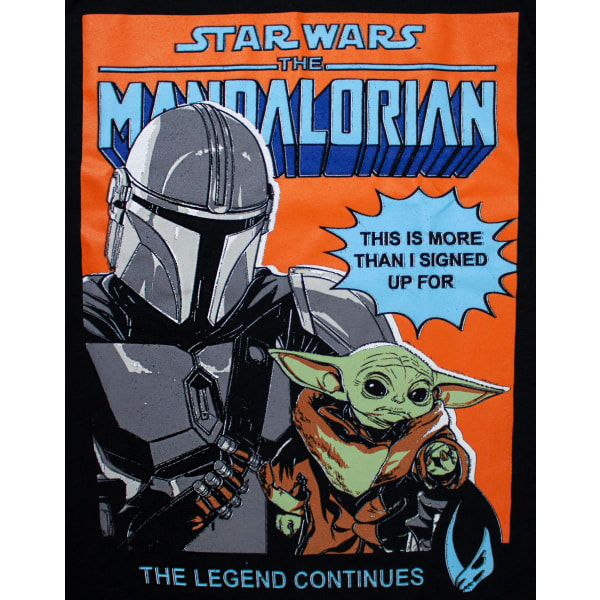 Star Wars Mens Baby Yoda Poster T-Shirt XXL Svart Black XXL