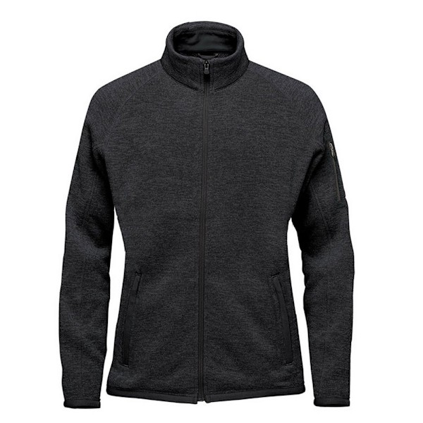 Stormtech Dam/Kvinnor Avalante Heather Full Zip Fleece Jacka Black XXL