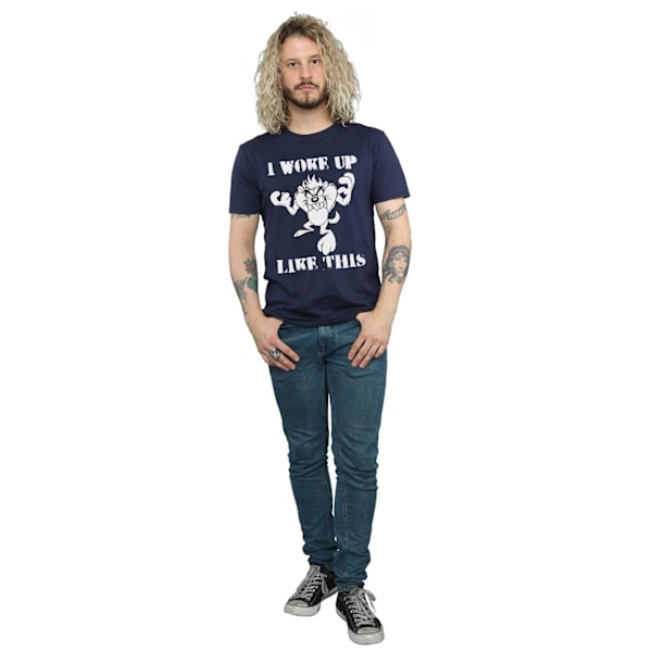 Looney Tunes Herr Taz I Woke Up Like This T-shirt M Marinblå Navy Blue M