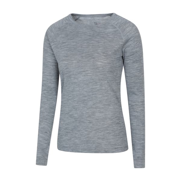 Mountain Warehouse Merino Ull Underställ Dam 18 Light Grey 18 UK