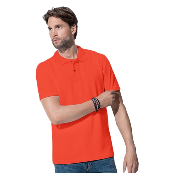 Stedman Herr Bomull Polo XL Brilliant Orange Brilliant Orange XL