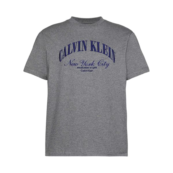 Calvin Klein Herr Logotyp T-shirt S Medium Ljusgrå Medium Heather Grey S