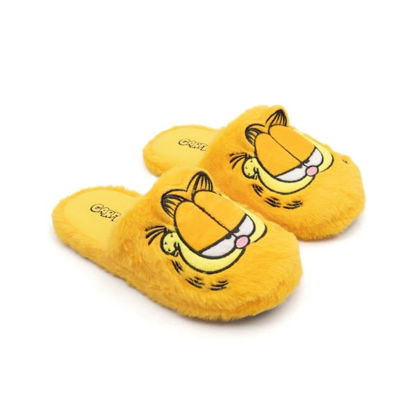 Garfield Unisex Vuxen Broderade Tofflor 7 UK-8 UK Gula Yellow 7 UK-8 UK