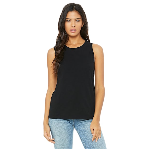 Bella + Canvas Dam Muscle Jersey Tank Top S Svart Black S