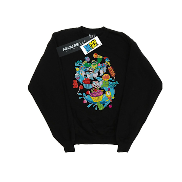 DC Comics Mens Teen Titans Go Candy Mania Sweatshirt S Svart Black S